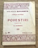 Z.CRT Interbelica - Biblioteca Dimineata Nr.91 Povestiri
