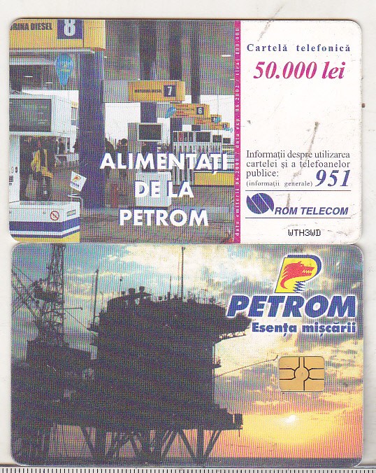 bnk card Cartela telefonica de colectie 2000 - Petrom - RO-ROM-0056A