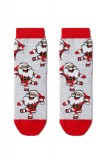 Șosete haioase din bumbac motiv Crăciun, Conte Kids 374 - Gri Deschis, 20-23 (13-14 cm)