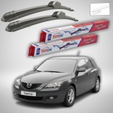 Cumpara ieftin Stergatoare Mazda 3 BK Facelift Hatchback 2006-2009 Set Fata Flat TeamCar