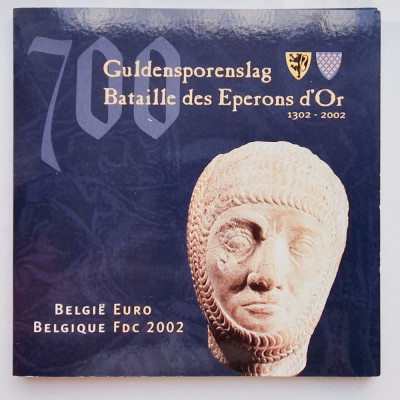 M01 Belgia set monetarie 8 monede 2002 EURO foto