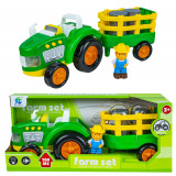 Cumpara ieftin Tractor cu remorca + figurina fermier, China