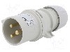 Conector alimentare AC, IEC 60309, IP44, 16A, 50V AC, 3 pini, PCE - 013-1