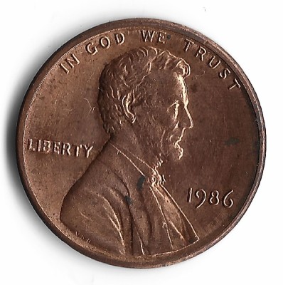 SUA one cent 1986 foto