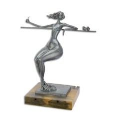 Nud modern -statueta din bronz pe un soclu din marmura BE-24