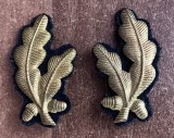 C7 - petlite militare - laur mic 10 - auriu - negru tanchist - piesa colectie