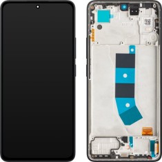Display cu Touchscreen Xiaomi Redmi Note 13 4G, cu Rama, Negru (Midnight Black), Service Pack 56000400N700 foto