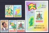 DB1 Independenta 1974 Grenada 4 v. + SS MNH, Nestampilat