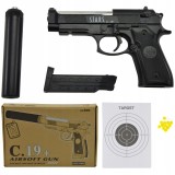 SET ASG BB GUN CU SILENȚIATOR ȘI 800 BBs REPLICA PUȘCĂ