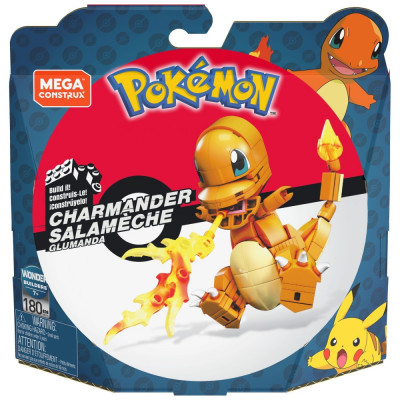 POKEMON MEGA CONSTRUX SET DE CONSTRUCTIE CHARMANDER SALAMECHE 180 PIESE foto