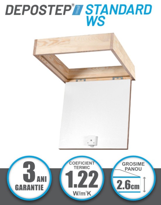 Usa vizitare tavan DEPOSTEP STANDARD WS pentru acces pod