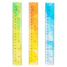 RIGLA 20CM MULTICOLORA FLEXIBILA DELI foto