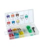 Set 97 sigurante auto 19x13mm 3 5 7.5 10 15 20 25 30A + demontator in cutie de depozitare M`N`C 05715, MNC