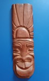 LM - Masca africana din lemn - vintage - lucrata manual