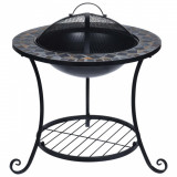 ProGarden Vatra de foc cu design mozaic, 58x58x44 cm GartenMobel Dekor, vidaXL