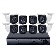 Sistem de supraveghere CCTV S888, 8 camere, AHD, 1080P, DVR, 3MP