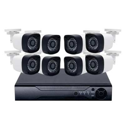 Sistem de supraveghere CCTV S888, 8 camere, AHD, 1080P, DVR, 3MP foto