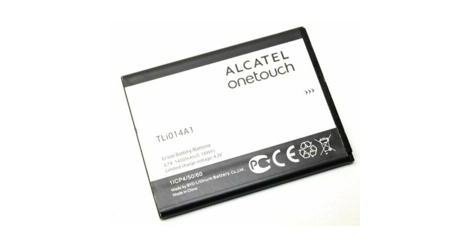 Batteria Originale Alcatel TLI014A1 1400 MAh - Per OT-2008G, 4010D T'POP, 4012A FIRE, Pixi 3