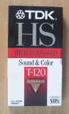 Pachet 2 casete video TDK HS T120 sigilate, VHS