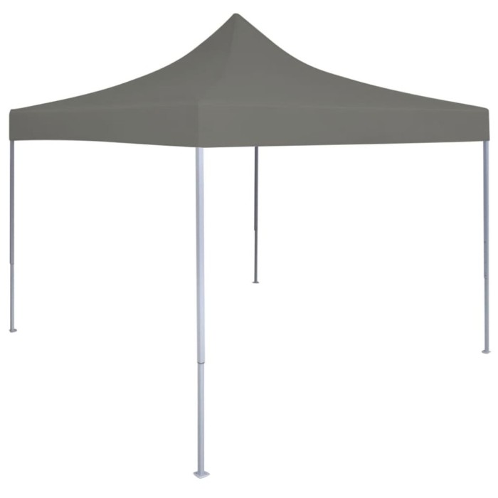 Gossi cort de petrecere pliabil pop-up, antracit, 3 x 3 m
