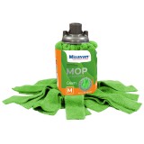 Rezerva mop Misavan, microfibra, marimea M, verde