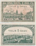 1920 (14 II), 1 centavo (CED.32var.) - Portugalia (Braga)!