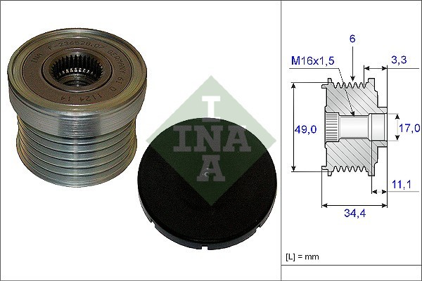 INA 535 0183 10 Sistem roata libera, generator