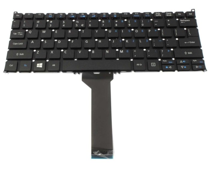 Tastatura Acer Aspire V3 331 layout US fara rama enter mic, Aspire V3 371 layout US fara rama enter mic
