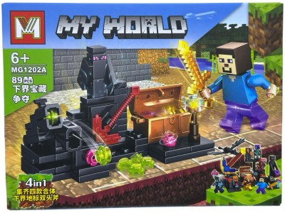 Set constructie MY WORLD MG1202A - Comori ascunse din Nether (89 piese) foto