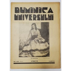 REVISTA &#039;DUMINICA UNIVERSULUI&#039;, ANUL I (XXVII) - No. 13, 29 MARTIE 1931