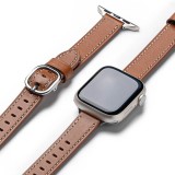 Rama pentru Apple Watch 1/2/3/4/5/6/7/8/9/SE/SE 2 (38/40/41mm) - Ringke Leather One Slim - Brown