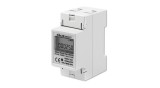 Contor electronic monofazat de consum de energie Qoltec | 230 V | LCD | 2P | Montare pe șină DIN