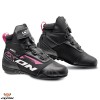 Ghete pentru scuter - motocicleta Roadster femei All season Ixon model Ranker WP LS culoare: negru/alb/fuchsia (roz) (100% waterproof) 38
