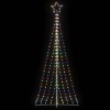 Pom de Crăciun LED 447 LED-uri colorate 249 cm