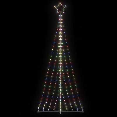 Pom de Crăciun LED 447 LED-uri colorate 249 cm foto