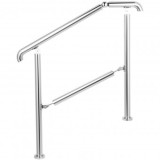 Balustrada inox pentru 4 sau 5 trepte Vivatechnix, Inaltime 86 cm, lungime 161 cm, pozitii reglabile