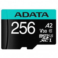 Micro secure digital card adata 256gb ausdx256gui3v30sa2-ra1 clasa 10 cu adaptor sd (pentru telefon)