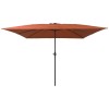 VidaXL Parasol de Grădină Roșu și Negru 295 x 295 x 245 cm 42003657