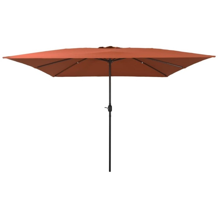 vidaXL Parasol de Grădină Roșu, Negru 295 x 295 x 245 cm