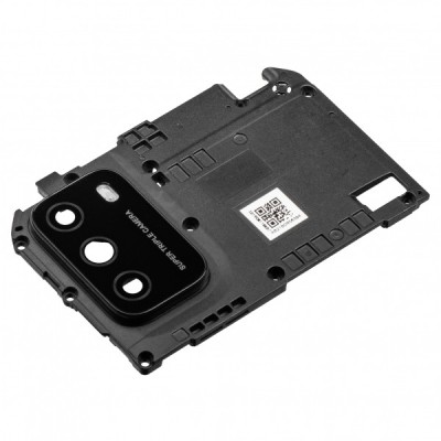 Geam Camera Spate Xiaomi Poco M3, cu Rama, Negru foto