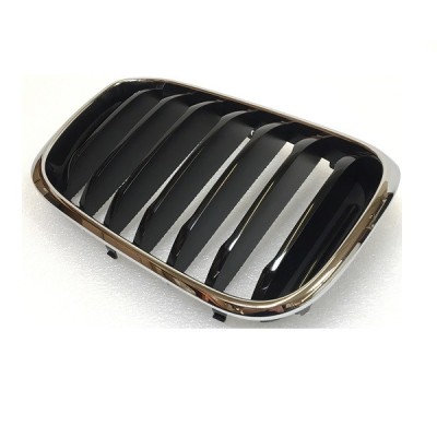 Grila masca fata BMW X3 (G01), 06.2017-07.2021, partea Dreapta, negru; cu ornament cromat foto