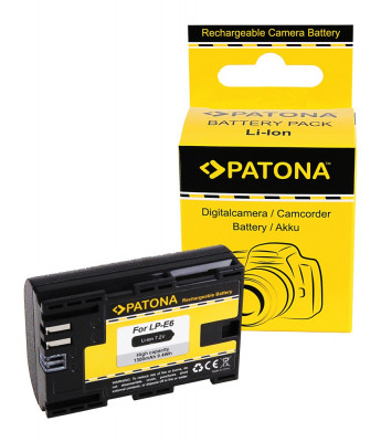 Acumulator /Baterie PATONA pentru CANON LP-E6 LPE6 EOS R EOS 5D Mark II EOS 7D InfoChip - 1078 foto