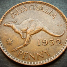 Moneda istorica PENNY - AUSTRALIA, anul 1952 * cod 4306 = GEORGE VI / excelenta