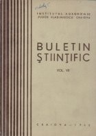 Buletin Stiintific, Volumul al VII-lea - Institutul Agronomic Tudor Vladimirescu Craiova