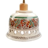 Cumpara ieftin Pendul Deco Republic &bdquo;Radacini &ndash; Laleaua decor-multicolor&rdquo; E27, 1x60W, ceramica autentica Corund