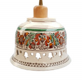 Pendul Deco Republic &bdquo;Radacini &ndash; Laleaua decor-multicolor&rdquo; E27, 1x60W, ceramica autentica Corund