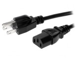 Cablu Alimentare 3m Negru IEC C13 la NEMA 5-15
