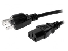 Cablu Alimentare 3x18AWG IEC C13 la NEMA 5-15 5m Negru