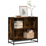 Gossi biblioteca, stejar fumuriu, 80x35x76 cm, lemn prelucrat