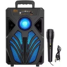 Boxa portabila cu microfon ZQS8149 48W PMPO USB/BT/AUX/SD/FM
